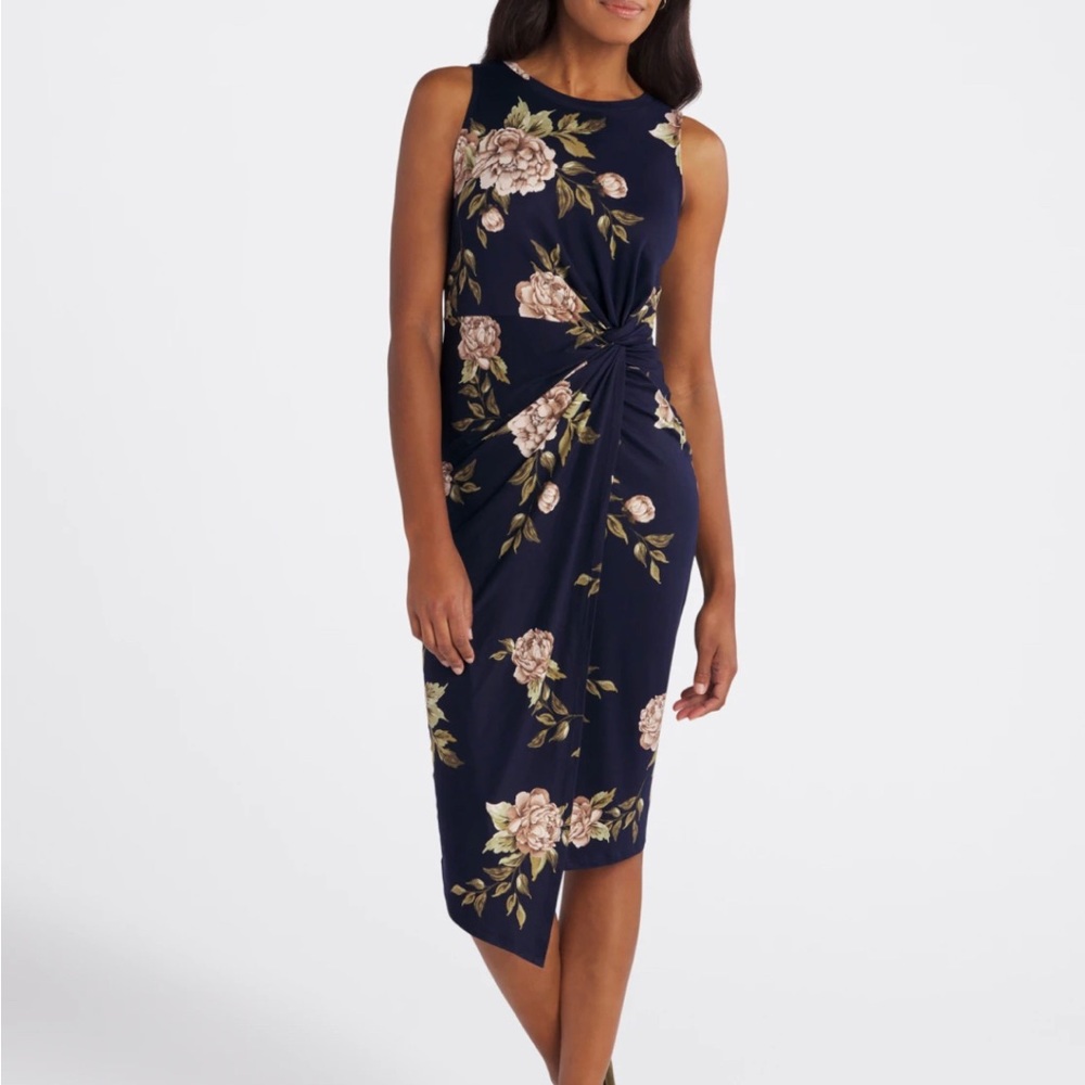 Nine Britton Abigail Ribbed Knit Midi Dress